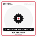 Genuine Mobis CABLE ASSY ACCELERATOR HB610240 for Korean vehicles | D&U Korea