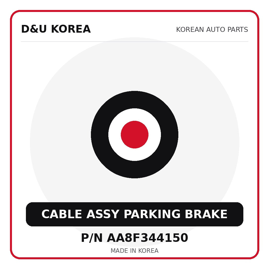 Genuine Mobis CABLE ASSY PARKING BRAKE AA8F344150 for Korean vehicles | D&U Korea