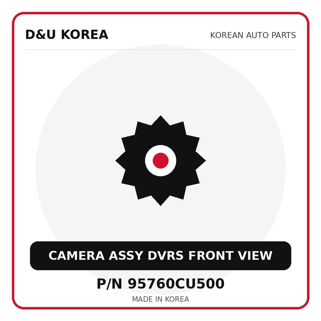 Genuine Mobis CAMERA ASSY DVRS FRONT VIEW 95760CU500 for Korean vehicles | D&U Korea