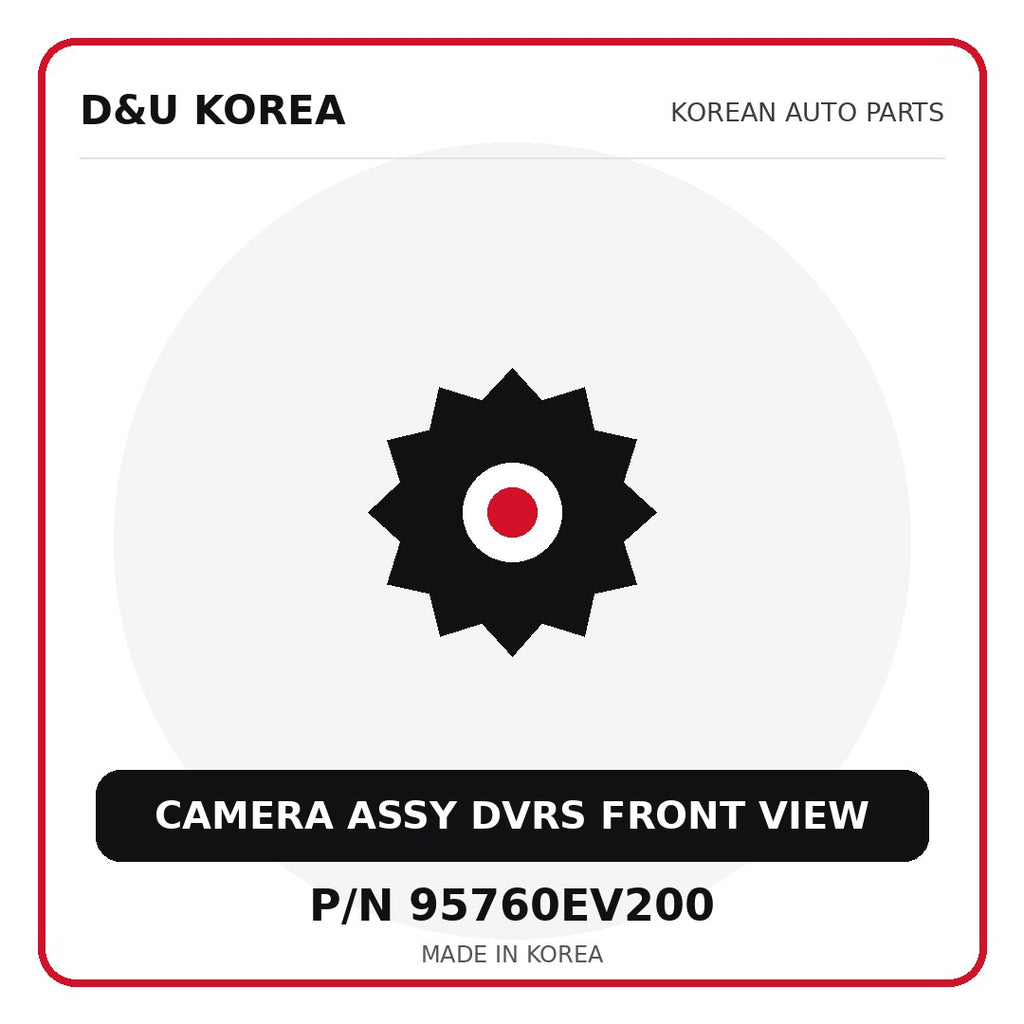Genuine Mobis CAMERA ASSY DVRS FRONT VIEW 95760EV200 for Korean vehicles | D&U Korea