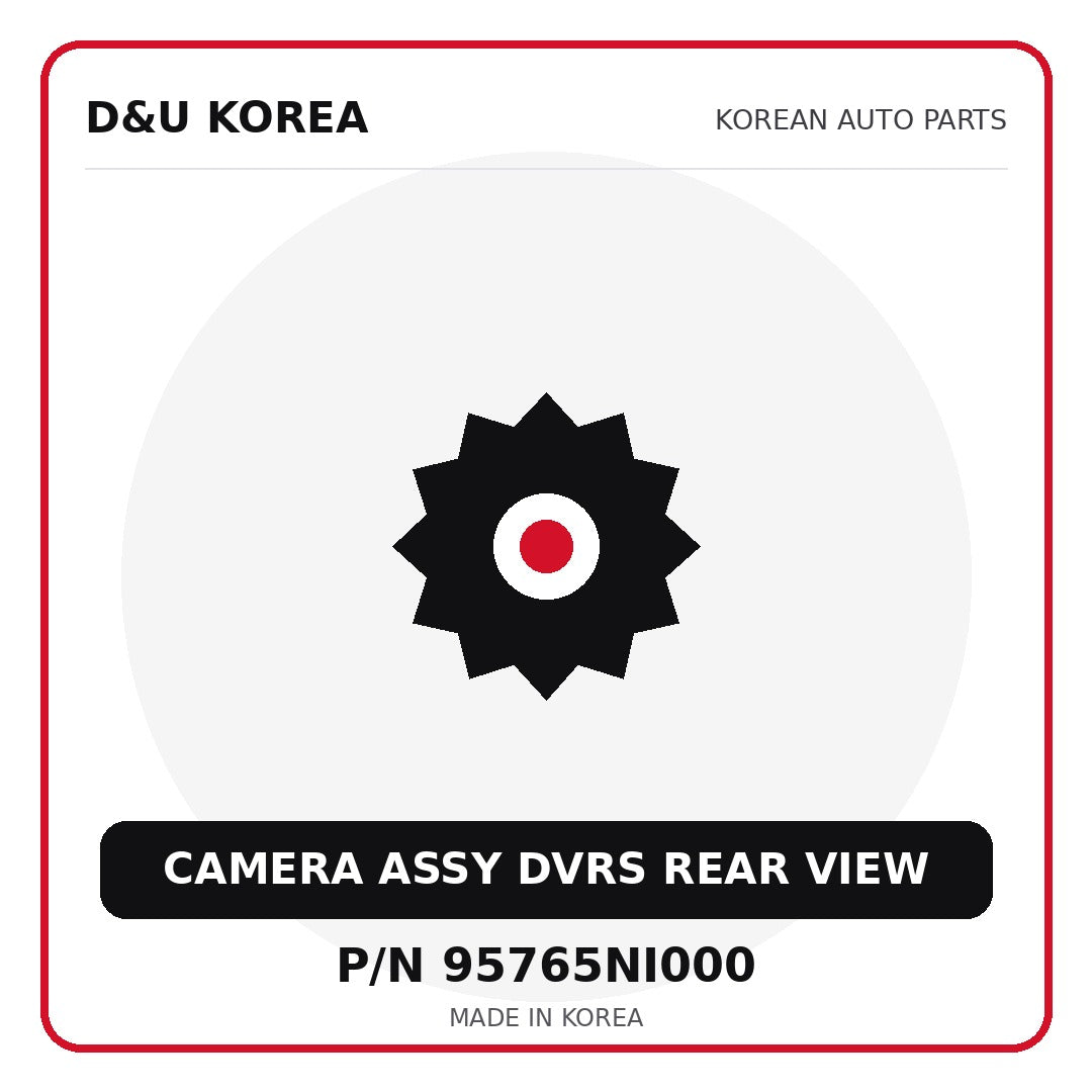 Genuine Mobis CAMERA ASSY DVRS REAR VIEW 95765NI000 for Korean vehicles | D&U Korea