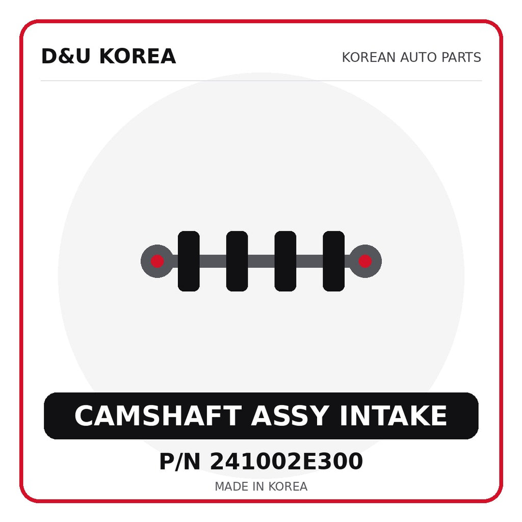 Genuine Mobis CAMSHAFT ASSY INTAKE 241002E300 - Korean auto parts from D&U Korea