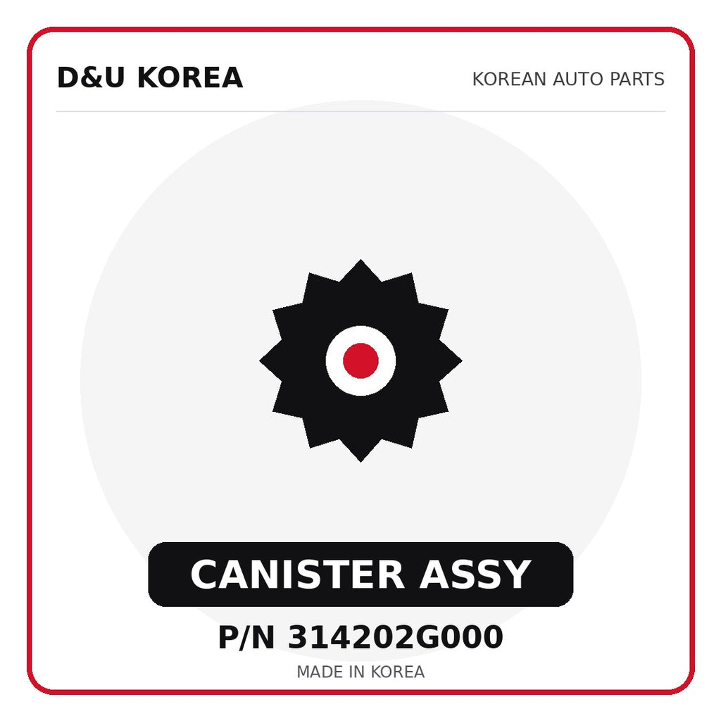 Genuine Mobis CANISTER ASSY 314202G000 - Korean auto parts from D&U Korea