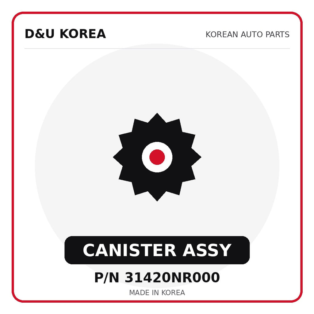 Genuine Mobis CANISTER ASSY 31420NR000 - Korean auto parts from D&U Korea