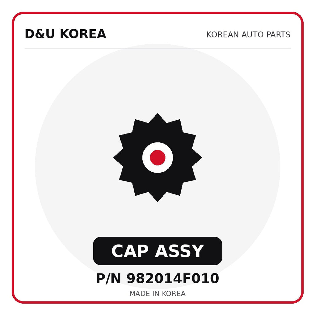 Genuine Mobis CAP ASSY 982014F010 for Korean vehicles | D&U Korea