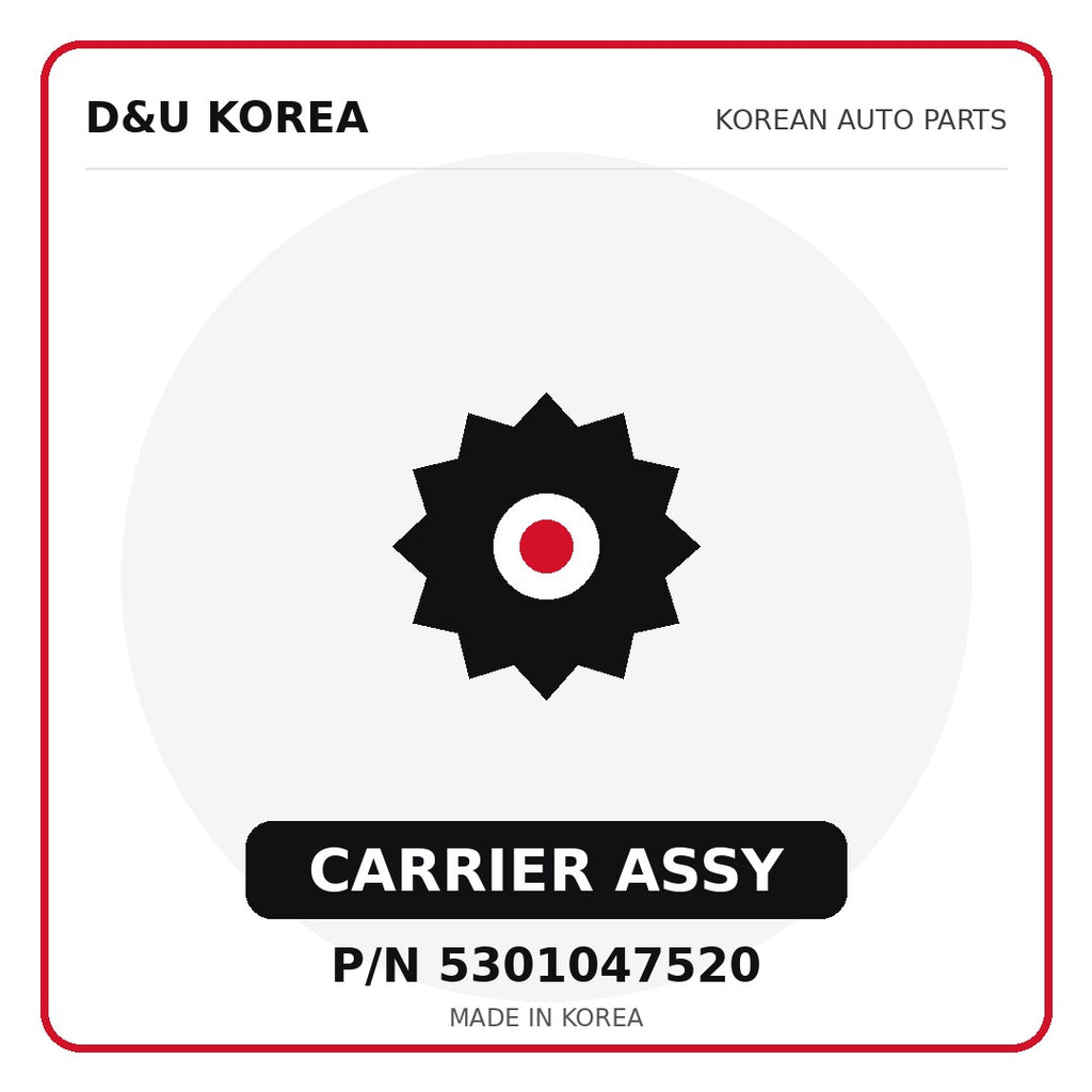 Genuine Mobis CARRIER ASSY 5301047520 - Korean auto parts from D&U Korea