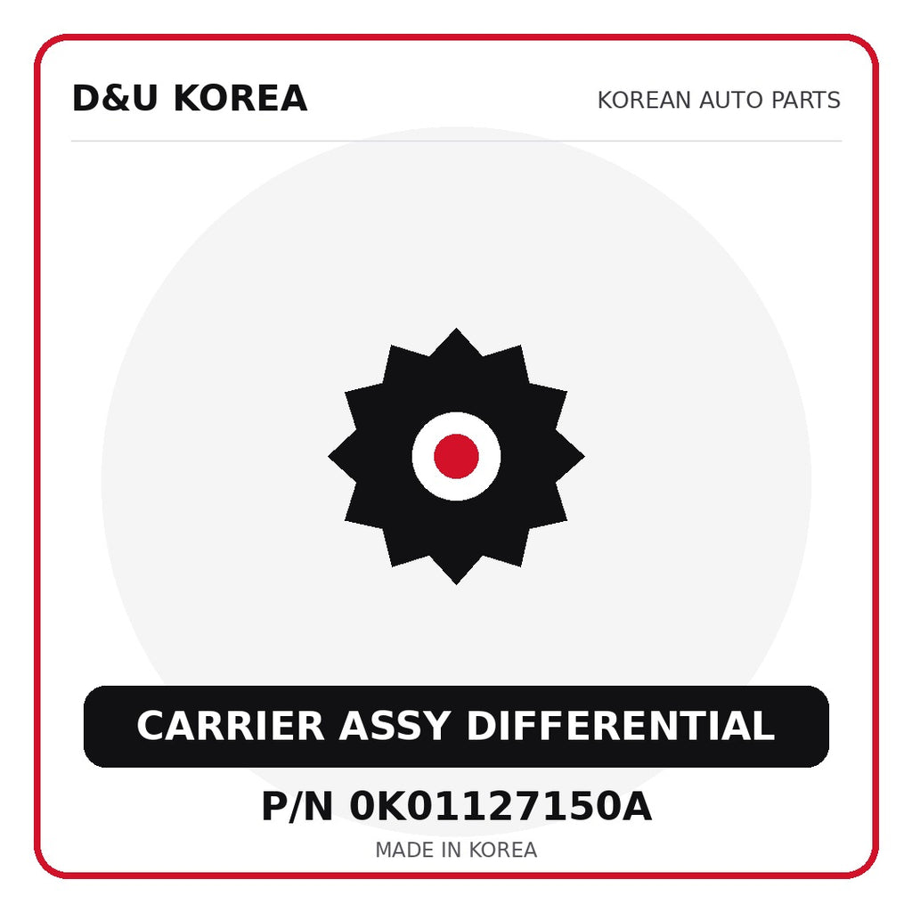 Genuine Mobis CARRIER ASSY DIFFERENTIAL 0K01127150A - Korean auto parts from D&U Korea