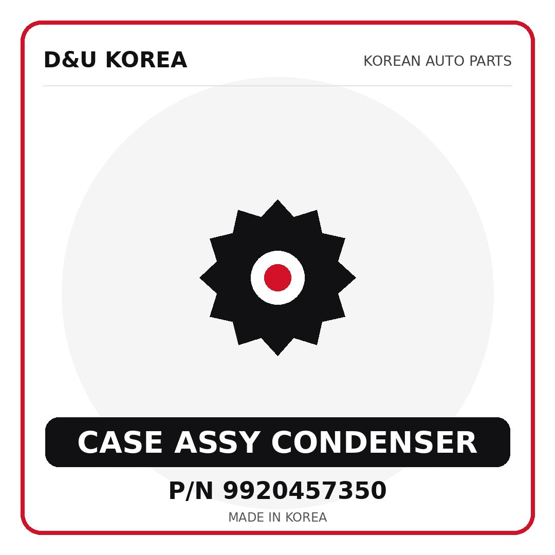 Genuine Mobis CASE ASSY CONDENSER 9920457350 for Korean vehicles | D&U Korea