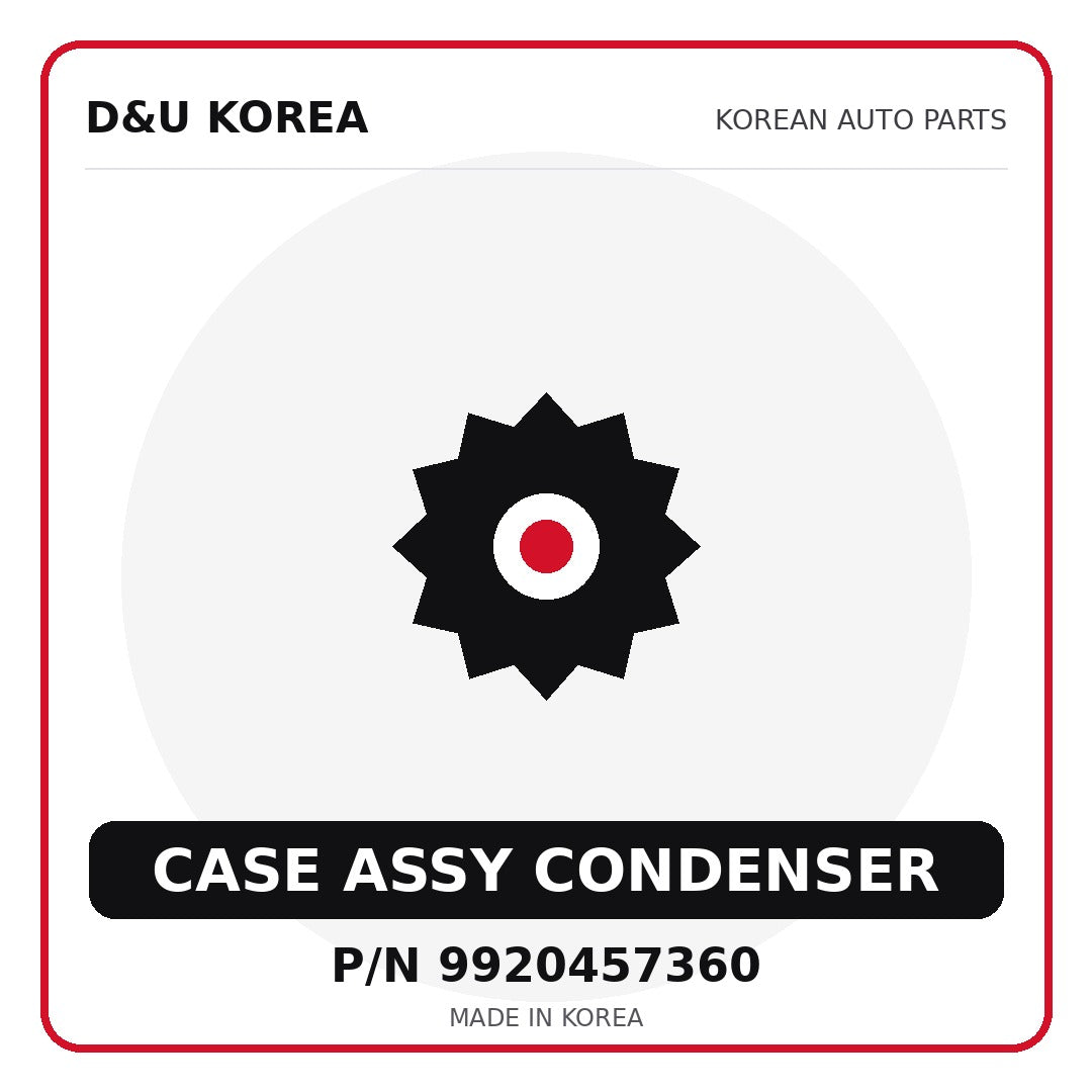 Genuine Mobis CASE ASSY CONDENSER 9920457360 for Korean vehicles | D&U Korea