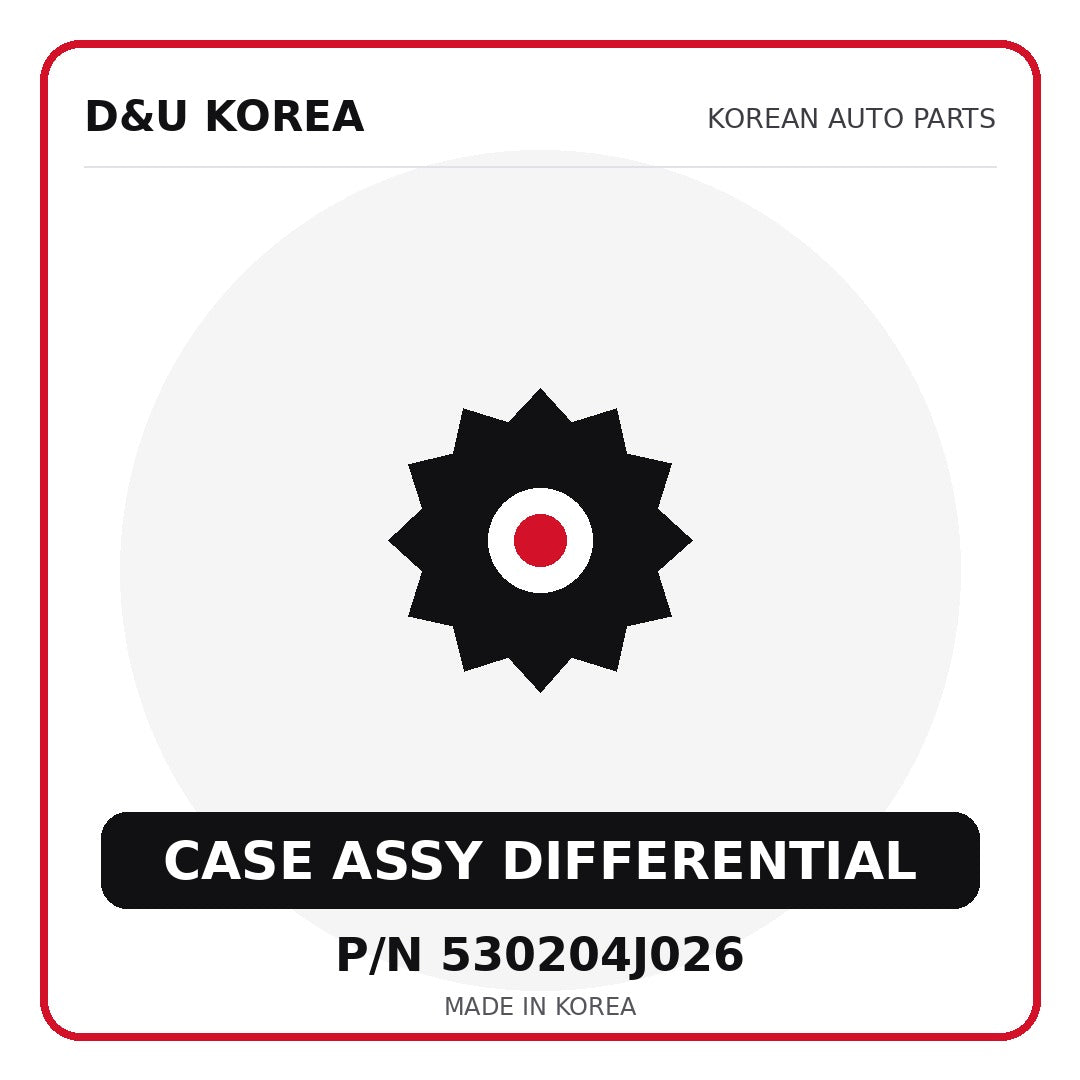 Genuine Mobis CASE ASSY DIFFERENTIAL 530204J026 - Korean auto parts from D&U Korea