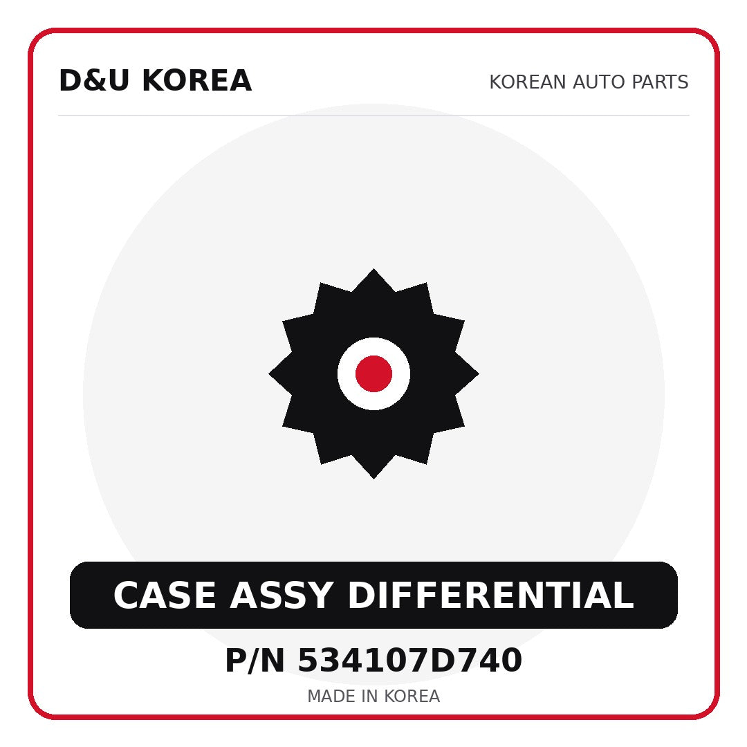 Genuine Mobis CASE ASSY DIFFERENTIAL 534107D740 - Korean auto parts from D&U Korea