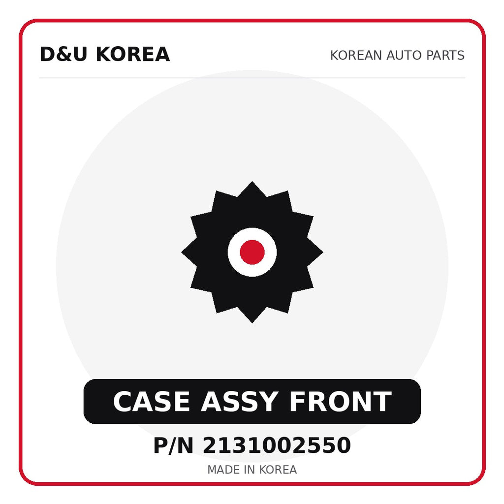 Genuine Mobis CASE ASSY FRONT 2131002550 - Korean auto parts from D&U Korea