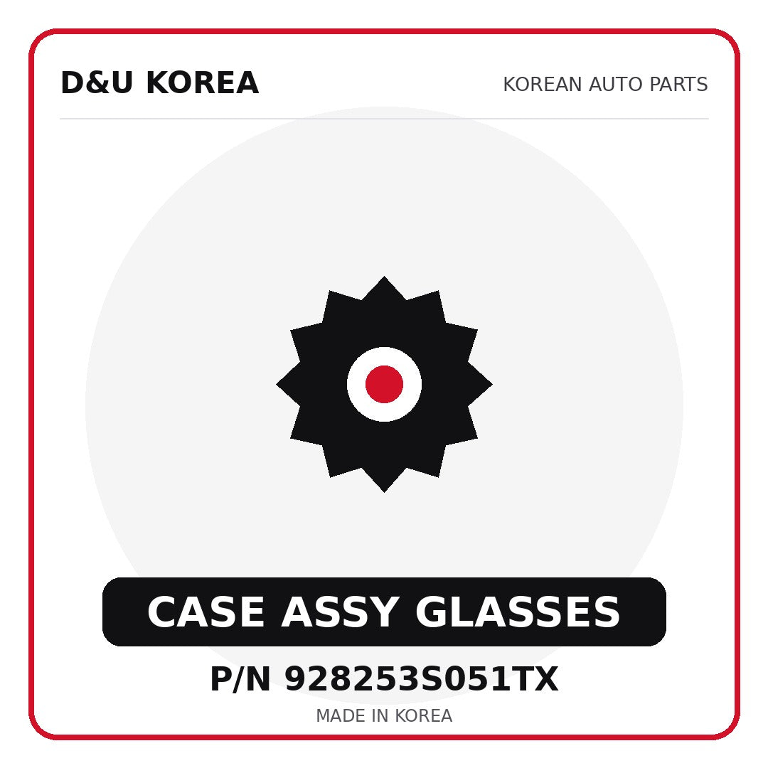 Genuine Mobis CASE ASSY GLASSES 928253S051TX for Korean vehicles | D&U Korea
