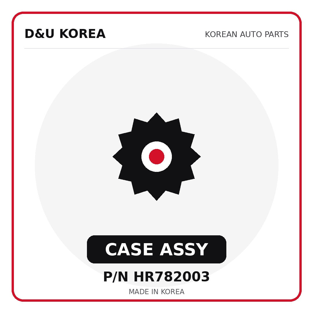 Genuine Mobis CASE ASSY HR782003 for Korean vehicles | D&U Korea