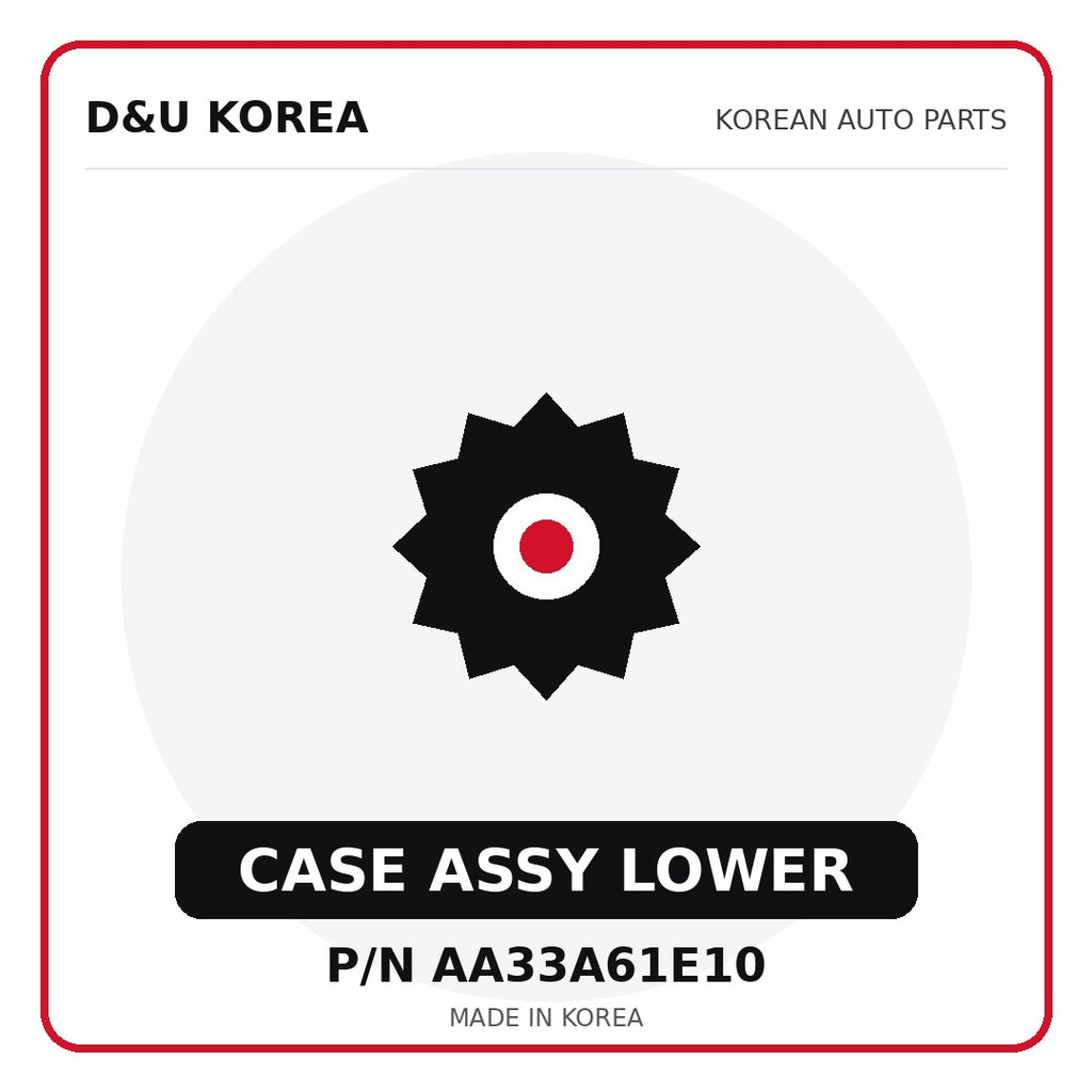 Genuine Mobis CASE ASSY LOWER AA33A61E10 for Korean vehicles | D&U Korea