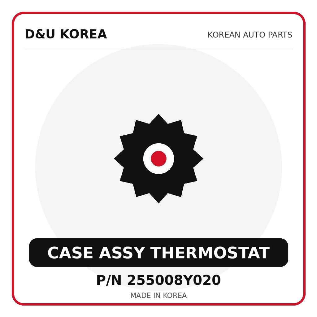Genuine Mobis CASE ASSY THERMOSTAT 255008Y020 - Korean auto parts from D&U Korea