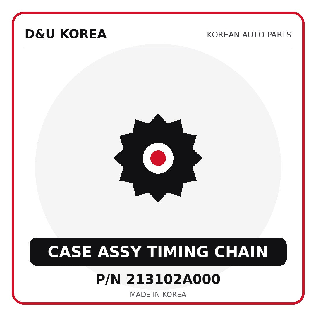 Genuine Mobis CASE ASSY TIMING CHAIN 213102A000 - Korean auto parts from D&U Korea