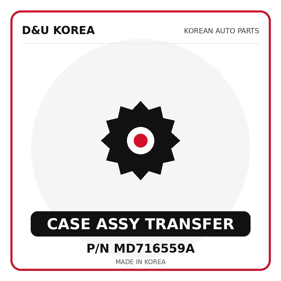 Genuine Mobis CASE ASSY TRANSFER MD716559A for Korean vehicles | D&U Korea