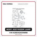 BODY ASSY-ROOM LAMP