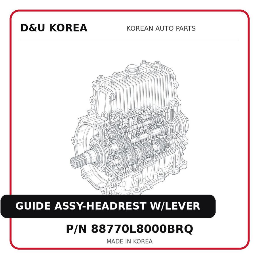 GUIDE ASSY-HEADREST W/LEVER