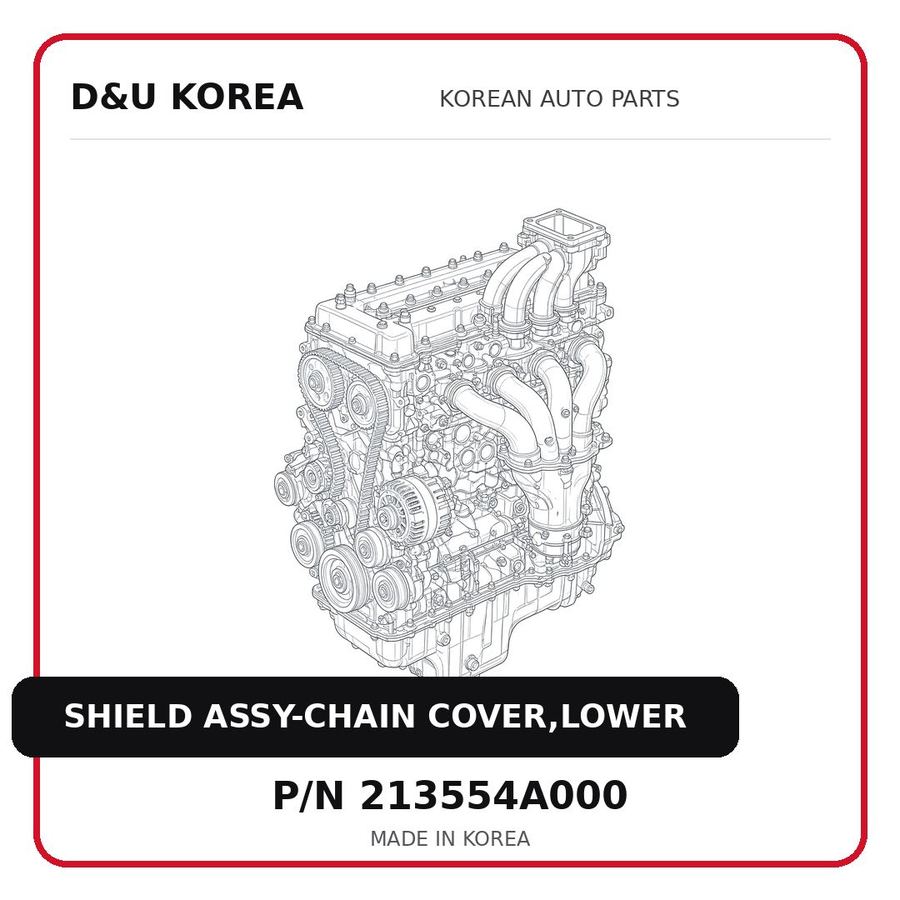 SHIELD ASSY-CHAIN COVER,LOWER