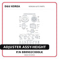 ADJUSTER ASSY-HEIGHT