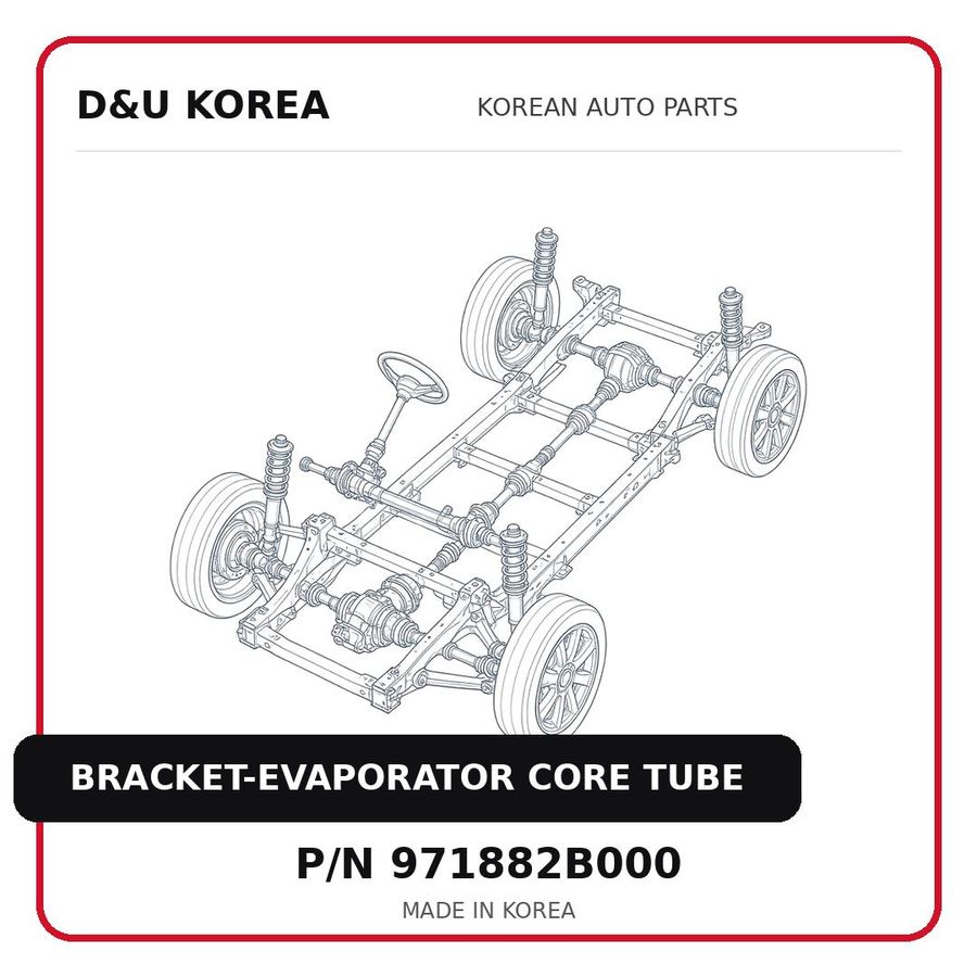 BRACKET-EVAPORATOR CORE TUBE