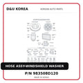 HOSE ASSY-WINDSHIELD WASHER