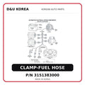 CLAMP-FUEL HOSE