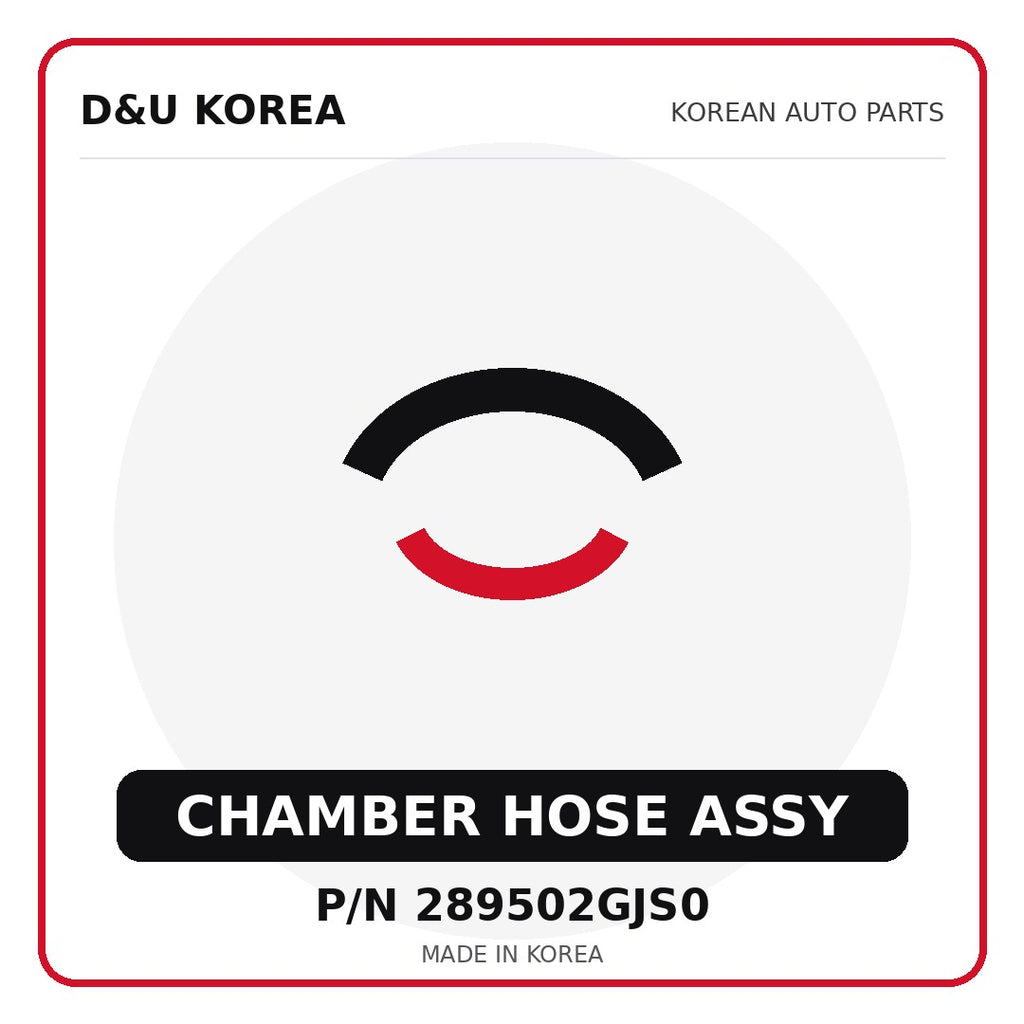 Genuine Mobis CHAMBER HOSE ASSY 289502GJS0 - Korean auto parts from D&U Korea