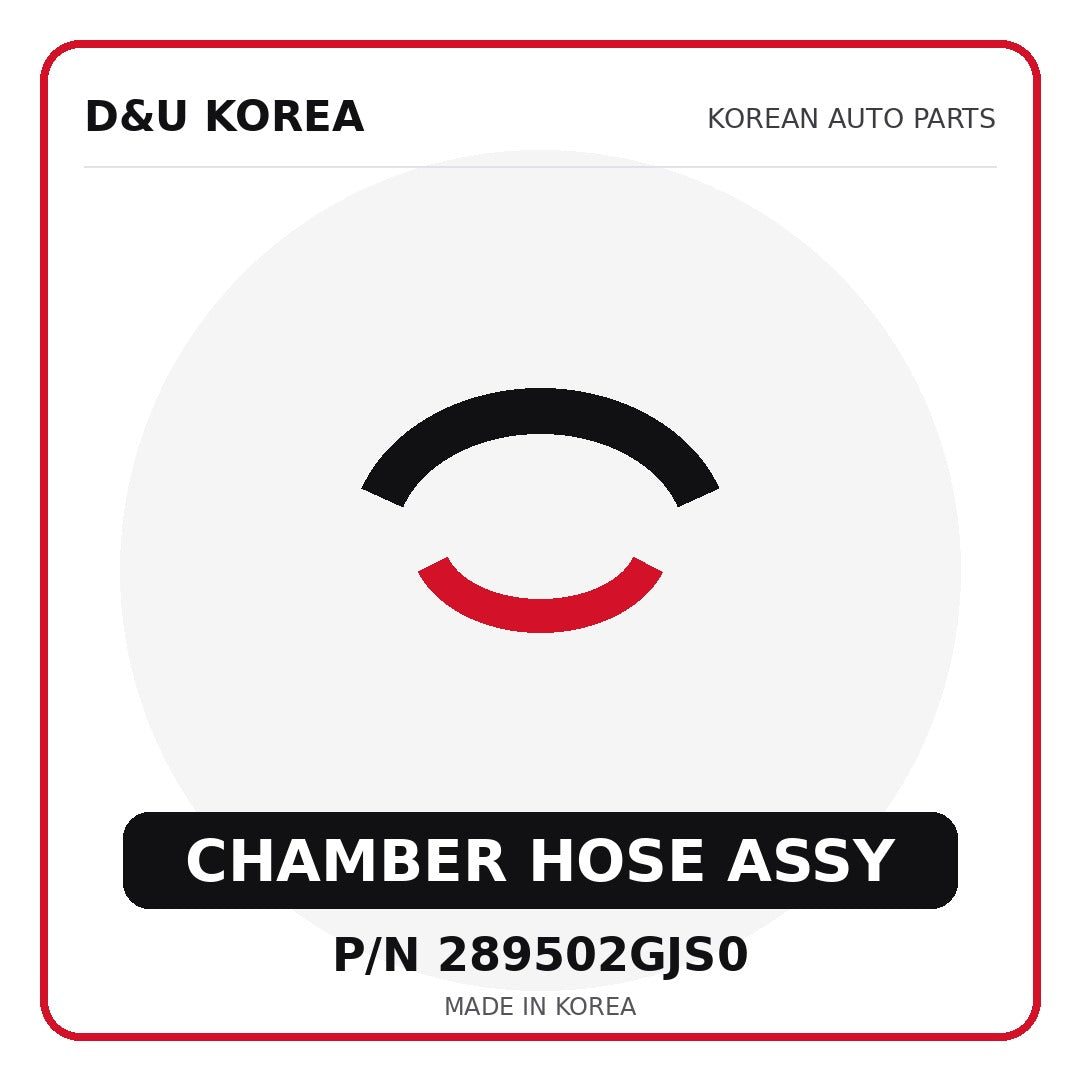 Genuine Mobis CHAMBER HOSE ASSY 289502GJS0 - Korean auto parts from D&U Korea