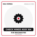 Genuine Mobis CHECK HINGE ASSY RH 0K42A65700 for Korean vehicles | D&U Korea