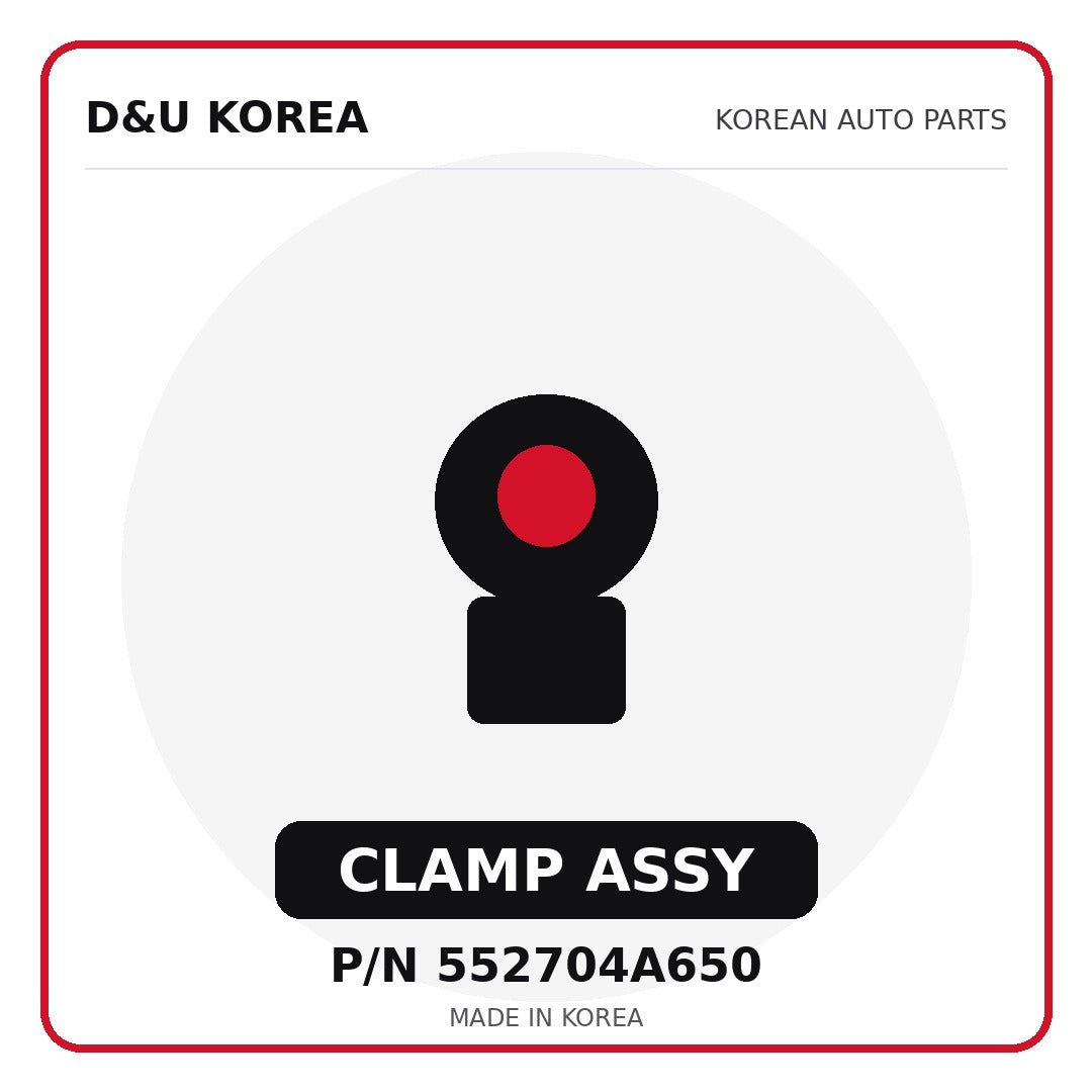 Genuine Mobis CLAMP ASSY 552704A650 for Korean vehicles | D&U Korea