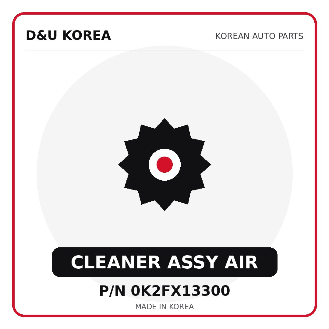 Genuine Mobis CLEANER ASSY AIR 0K2FX13300 for Korean vehicles | D&U Korea