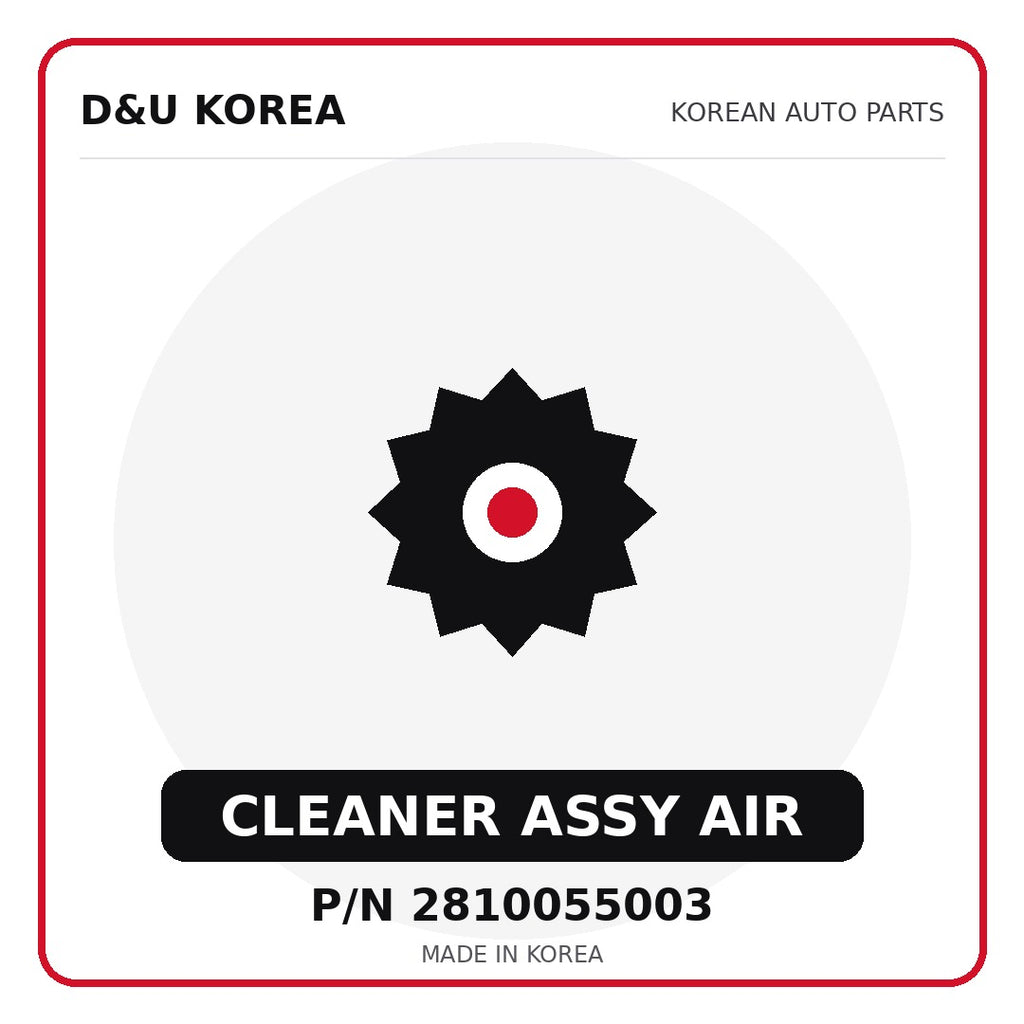 Genuine Mobis CLEANER ASSY AIR 2810055003 - Korean auto parts from D&U Korea