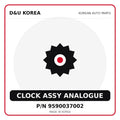 Genuine Mobis CLOCK ASSY ANALOGUE 9590037002 for Korean vehicles | D&U Korea
