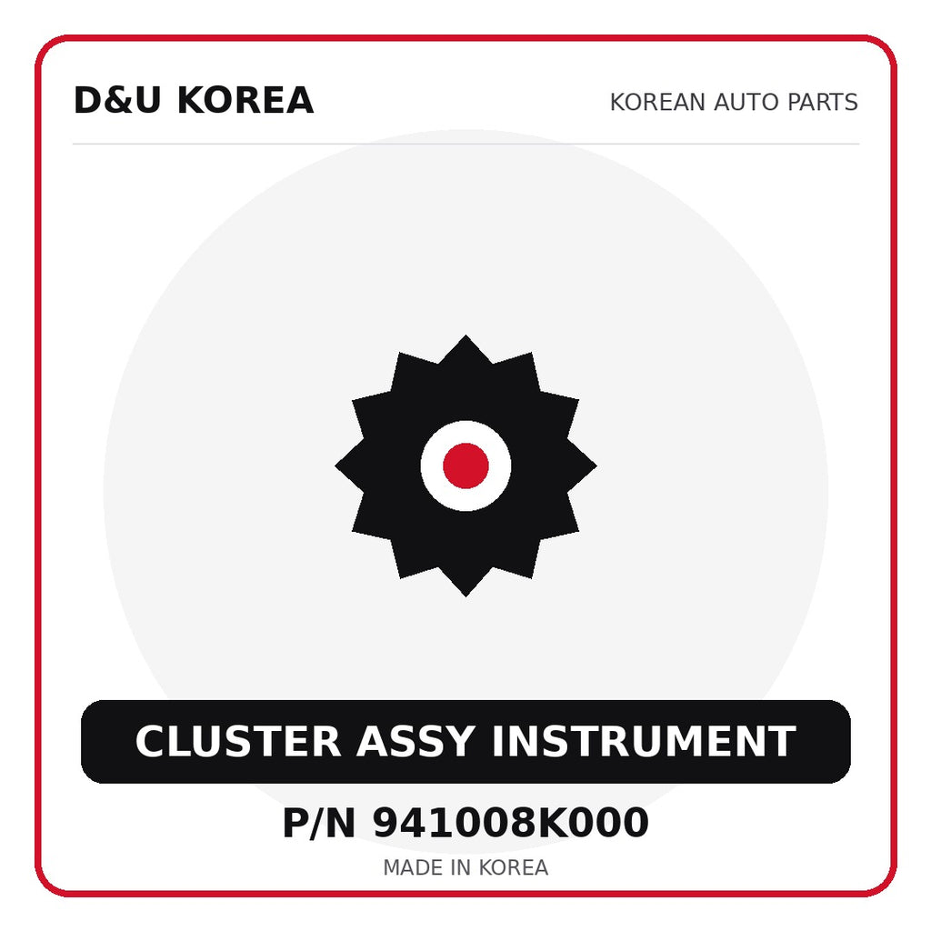 Genuine Mobis CLUSTER ASSY INSTRUMENT 941008K000 for Korean vehicles | D&U Korea