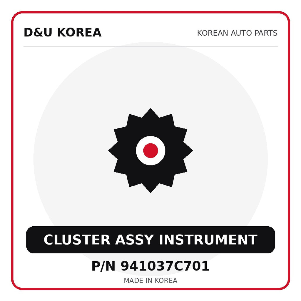 Genuine Mobis CLUSTER ASSY INSTRUMENT 941037C701 for Korean vehicles | D&U Korea