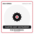 Genuine Mobis CLUSTER ASSY INSTRUMENT 941038D231 for Korean vehicles | D&U Korea