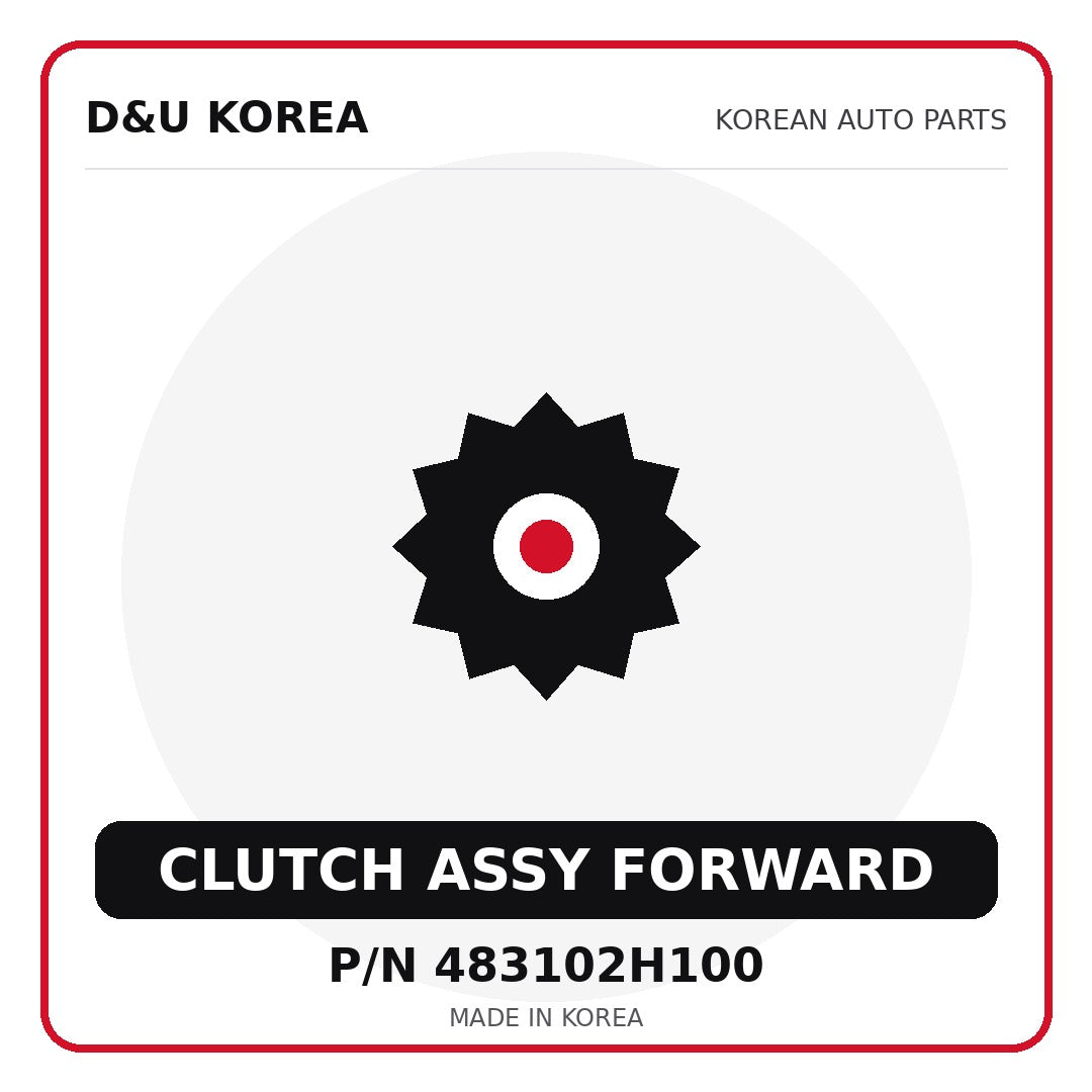 Genuine Mobis CLUTCH ASSY FORWARD 483102H100 - Korean auto parts from D&U Korea