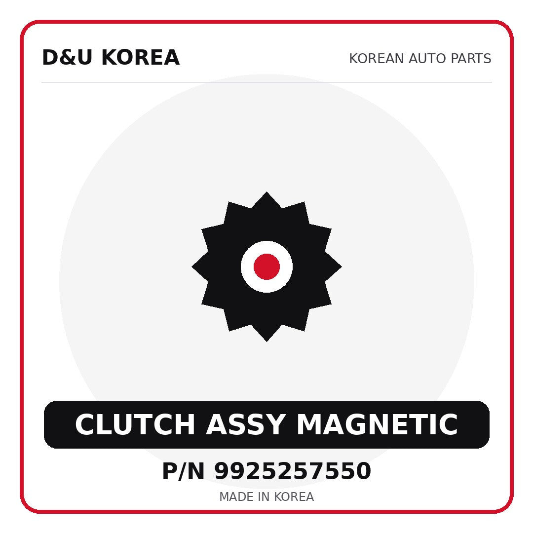 Genuine Mobis CLUTCH ASSY MAGNETIC 9925257550 for Korean vehicles | D&U Korea