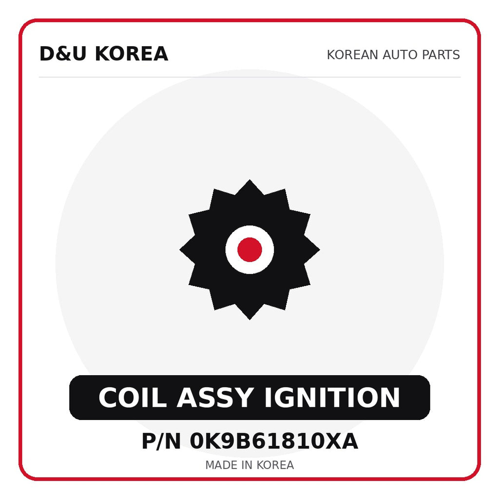 Genuine Mobis COIL ASSY IGNITION 0K9B61810XA for Korean vehicles | D&U Korea