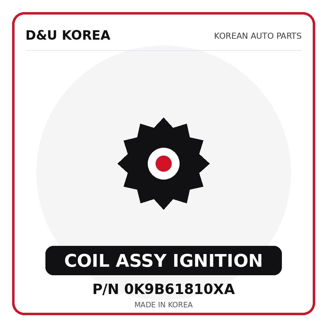 Genuine Mobis COIL ASSY IGNITION 0K9B61810XA for Korean vehicles | D&U Korea