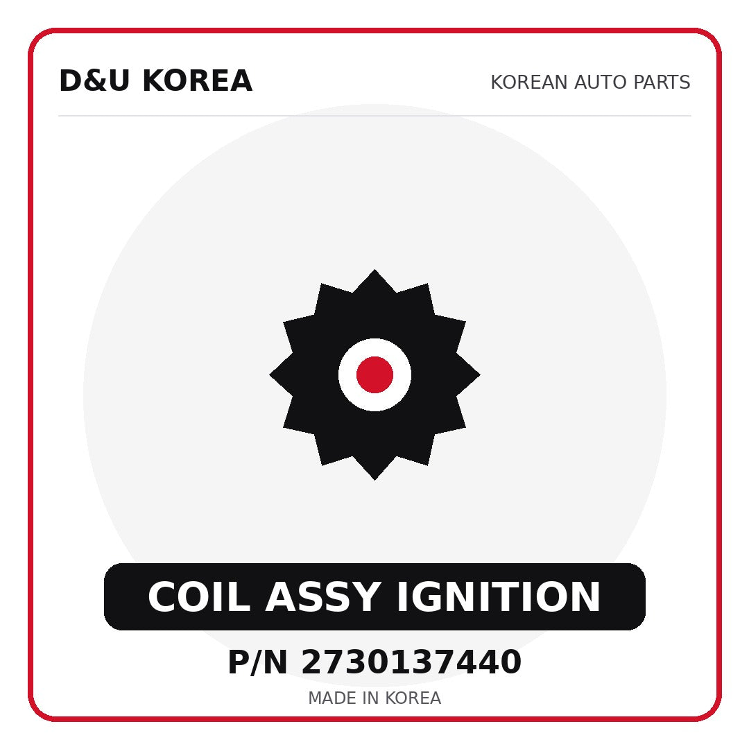 Genuine Mobis COIL ASSY IGNITION 2730137440 for Korean vehicles | D&U Korea