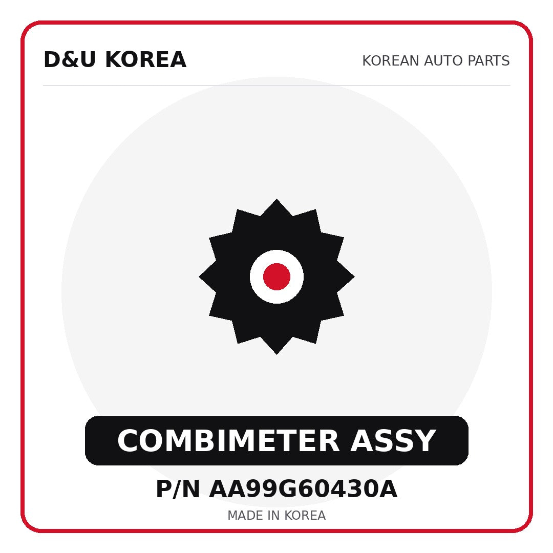 Genuine Mobis COMBIMETER ASSY AA99G60430A for Korean vehicles | D&U Korea