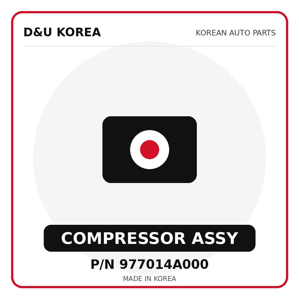 Genuine Mobis COMPRESSOR ASSY 977014A000 for Korean vehicles | D&U Korea