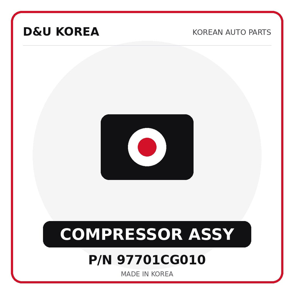 Genuine Mobis COMPRESSOR ASSY 97701CG010 for Korean vehicles | D&U Korea