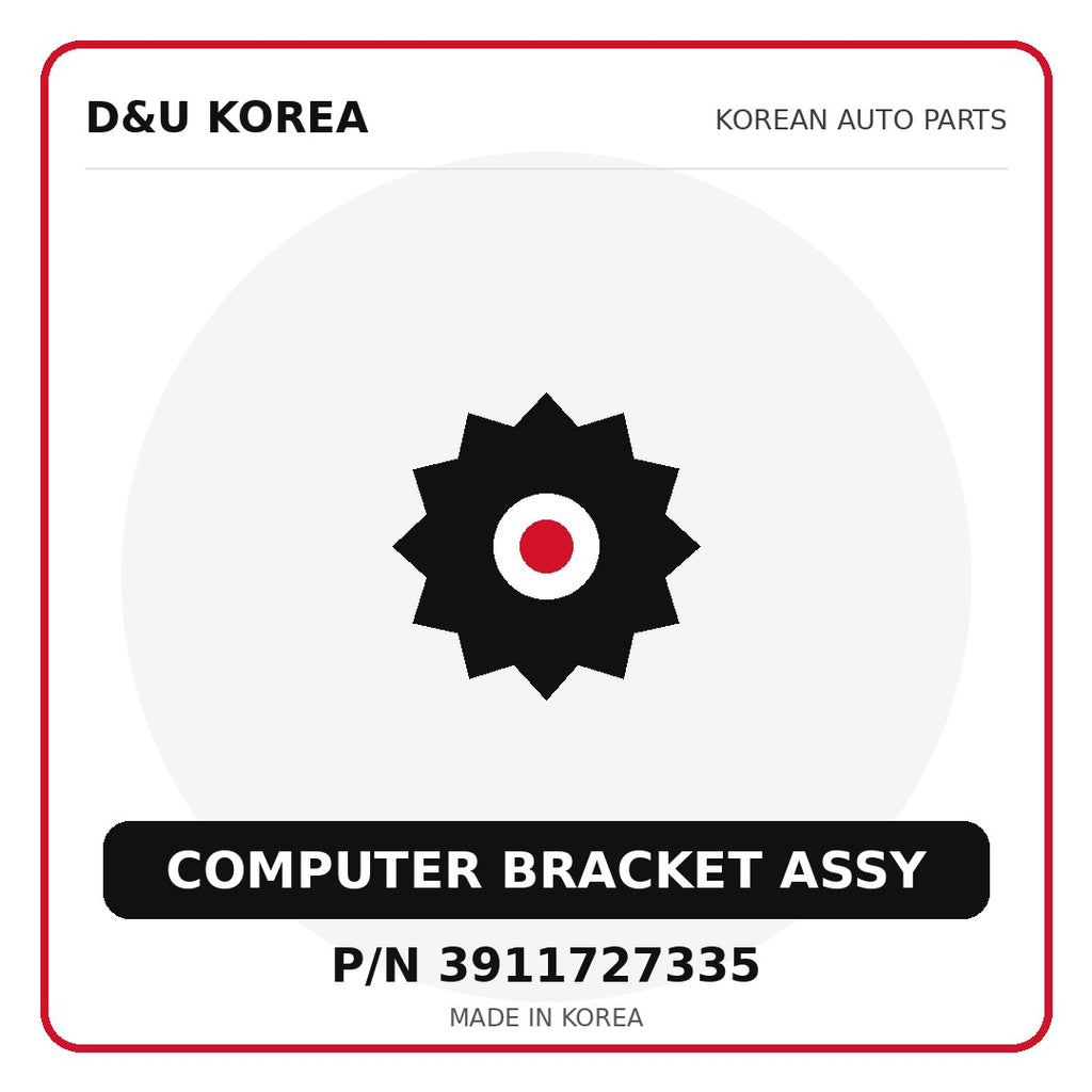 Genuine Mobis COMPUTER BRACKET ASSY 3911727335 - Korean auto parts from D&U Korea