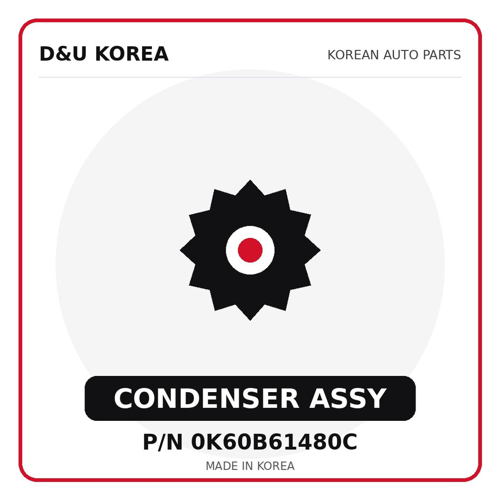 Genuine Mobis CONDENSER ASSY 0K60B61480C - Korean auto parts from D&U Korea