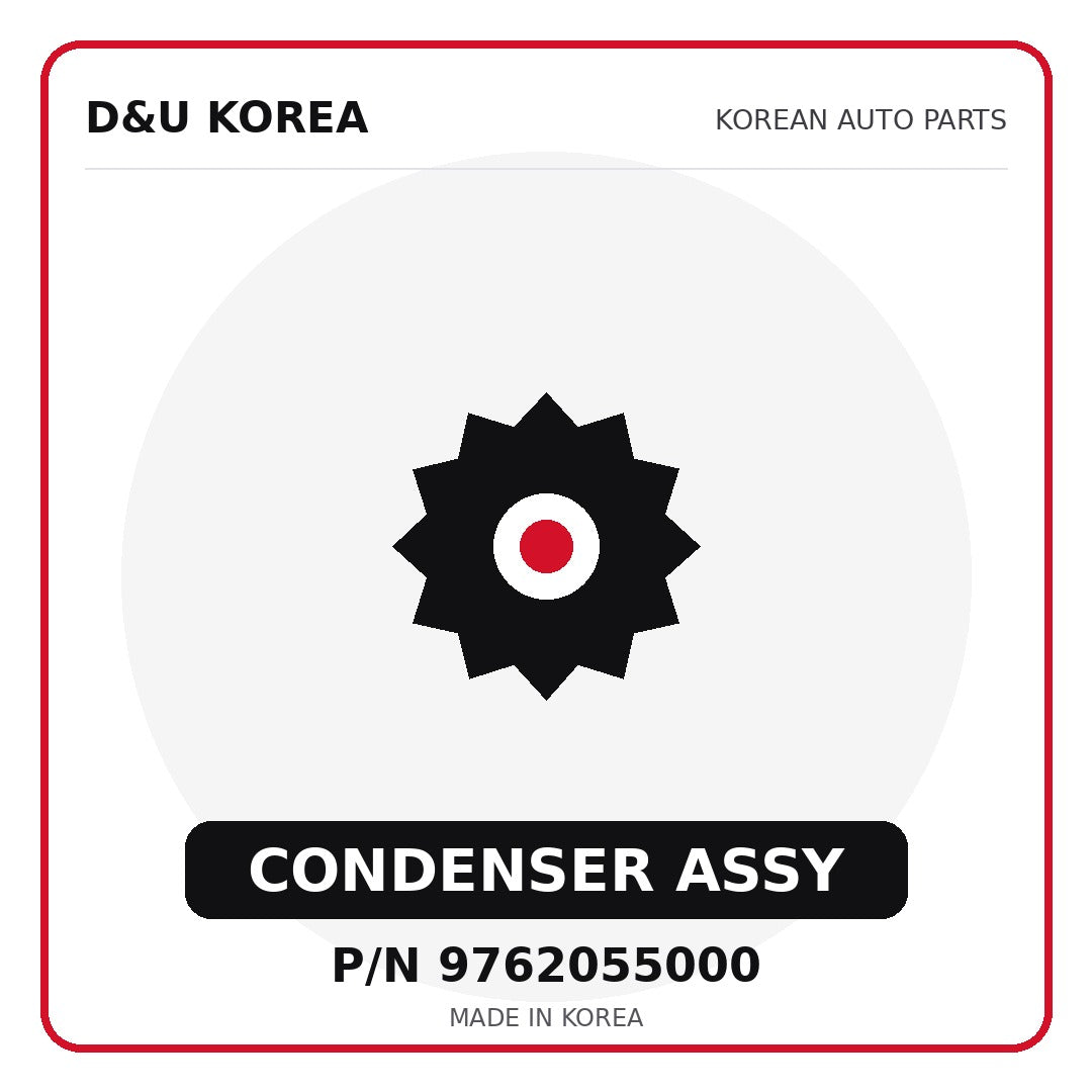 Genuine Mobis CONDENSER ASSY 9762055000 for Korean vehicles | D&U Korea